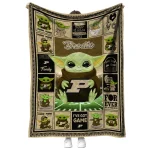 customized purdue boilermakers yody baby pattern gold quilt blanket best selling
