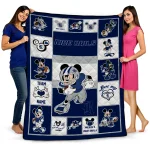 customized rice owls mickey crimson navy blue white quilt blanket best selling