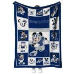 customized rice owls mickey crimson navy blue white quilt blanket best selling