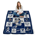 customized rice owls mickey crimson navy blue white quilt blanket best selling