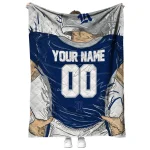 customized rice owls player sketch navy blue gray quilt blanket best selling