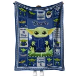 customized rice owls yody baby pattern navy blue quilt blanket best selling
