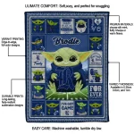 customized rice owls yody baby pattern navy blue quilt blanket best selling