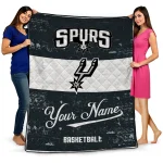 customized san antonio spurs helmet fan silver white quilt blanket best selling