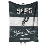 customized san antonio spurs helmet fan silver white quilt blanket best selling