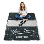 customized san antonio spurs helmet fan silver white quilt blanket best selling