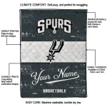 customized san antonio spurs helmet fan silver white quilt blanket best selling