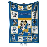 customized san jose state spartans mickey crimson blue white quilt blanket best selling