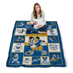 customized san jose state spartans mickey crimson blue white quilt blanket best selling