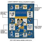customized san jose state spartans mickey crimson blue white quilt blanket best selling