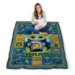 customized san jose state spartans yody baby pattern blue quilt blanket best selling