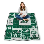 customized saskatchewan roughriders helmet passion green quilt blanket best selling