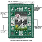 customized saskatchewan roughriders snoopy coach green quilt blanket best selling