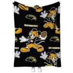 customized southern miss golden eagles mickey football black quilt blanket best selling