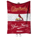 customized st louis cardinals snoopy victory red white quilt blanket best selling
