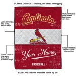 customized st louis cardinals snoopy victory red white quilt blanket best selling
