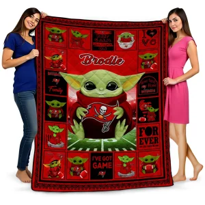 customized tampa bay buccaneers yody baby pattern red quilt blanket best selling