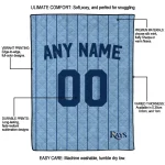 customized tampa bay rays pin dot quilt blanket best selling