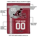 customized temple owls helmet theme red quilt blanket best selling