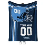 customized tennessee titans helmet theme navy quilt blanket best selling