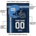 customized tennessee titans helmet theme navy quilt blanket best selling