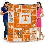 Customized Tennessee Volunteers Helmet Passion Orange Quilt Blanket 1 customized tennessee volunteers helmet passion orange quilt blanket best selling