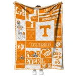 customized tennessee volunteers helmet passion orange quilt blanket best selling