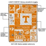 customized tennessee volunteers helmet passion orange quilt blanket best selling