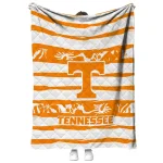 customized tennessee volunteers layered florals orange white quilt blanket best selling