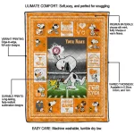 customized tennessee volunteers snoopy coach orange quilt blanket best selling