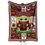 customized texas am aggies yody baby pattern maroon quilt blanket best selling