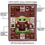 customized texas am aggies yody baby pattern maroon quilt blanket best selling