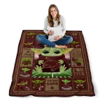 customized texas state bobcats yody baby pattern maroon quilt blanket best selling