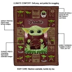 customized texas state bobcats yody baby pattern maroon quilt blanket best selling
