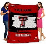 Customized Texas Tech Red Raiders Grunge Patch Red White Quilt Blanket 1 customized texas tech red raiders grunge patch red white quilt blanket best selling