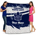 Customized Toronto Maple Leafs Brushstroke Layers Blue Quilt Blanket 1 customized toronto maple leafs brushstroke layers blue quilt blanket best selling