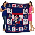 Customized Tulsa Golden Hurricane Mickey Crimson Blue White Quilt Blanket 1 customized tulsa golden hurricane mickey crimson blue white quilt blanket best selling