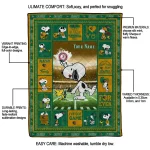 customized uab blazers snoopy coach green quilt blanket best selling