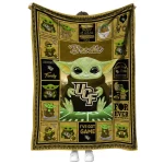 customized ucf knights yody baby pattern gold quilt blanket best selling