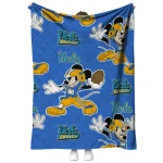 customized ucla bruins mickey football blue quilt blanket best selling