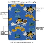 customized ucla bruins mickey football blue quilt blanket best selling