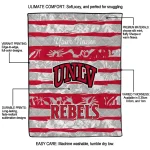 customized unlv rebels layered florals red white quilt blanket best selling