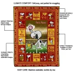 customized usc trojans snoopy coach red quilt blanket best selling