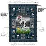 customized utah state aggies snoopy coach navy quilt blanket best selling