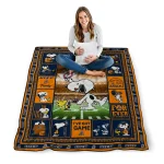 customized utep miners snoopy coach blue quilt blanket best selling