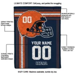 customized utsa roadrunners helmet theme orange quilt blanket best selling