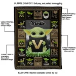 customized vanderbilt commodores yody baby pattern black quilt blanket best selling