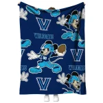 customized villanova wildcats mickey football navy quilt blanket best selling
