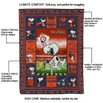 customized virginia cavaliers snoopy coach blue quilt blanket best selling