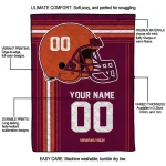 customized virginia tech hokies helmet theme maroon quilt blanket best selling